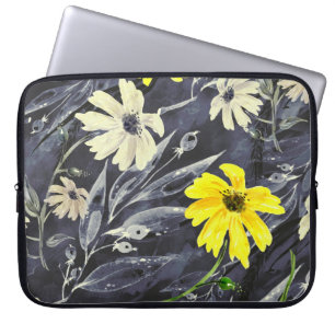 Herfstbladeren, bessen: waterverf. laptop sleeve