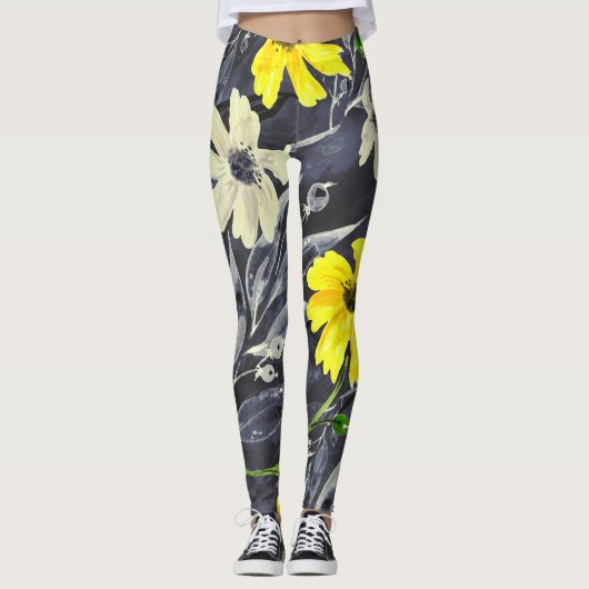 Herfstbladeren, bessen: waterverf. leggings (Voorkant)