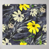 Herfstbladeren, bessen: waterverf. poster (Voorkant)