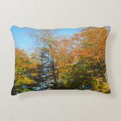 Herfstbladeren & blauwe lucht - gepersonaliseerd accent kussen (Voorkant)