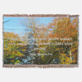 Herfstbladeren & blauwe lucht - gepersonaliseerd deken