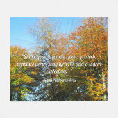 Herfstbladeren & blauwe lucht - gepersonaliseerd fleece deken