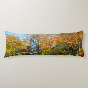 Herfstbladeren & blauwe lucht - gepersonaliseerd lichaamskussen