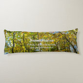 Herfstbladeren & blauwe lucht - gepersonaliseerd lichaamskussen