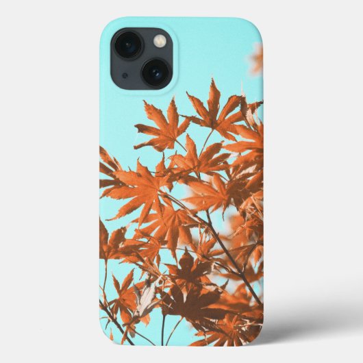 Herfstbladeren Blauwgroen en Sinaasappel Case-Mate iPhone Case (Achterkant)