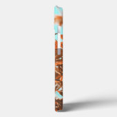 Herfstbladeren Blauwgroen en Sinaasappel Case-Mate iPhone Case (Achterkant / Links)