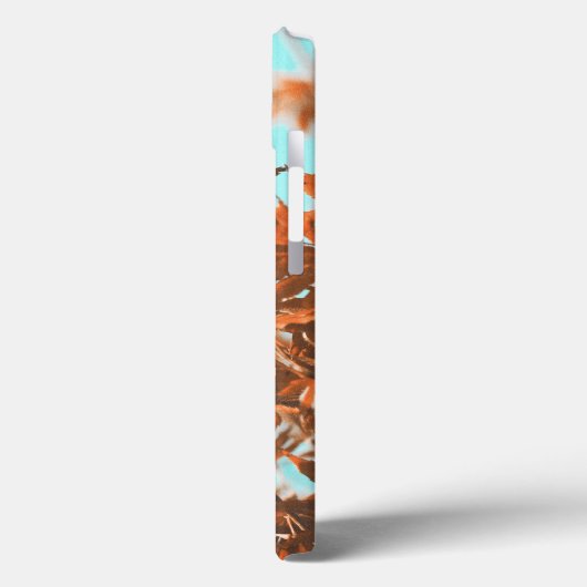 Herfstbladeren Blauwgroen en Sinaasappel Case-Mate iPhone Case (Achterkant / Links)