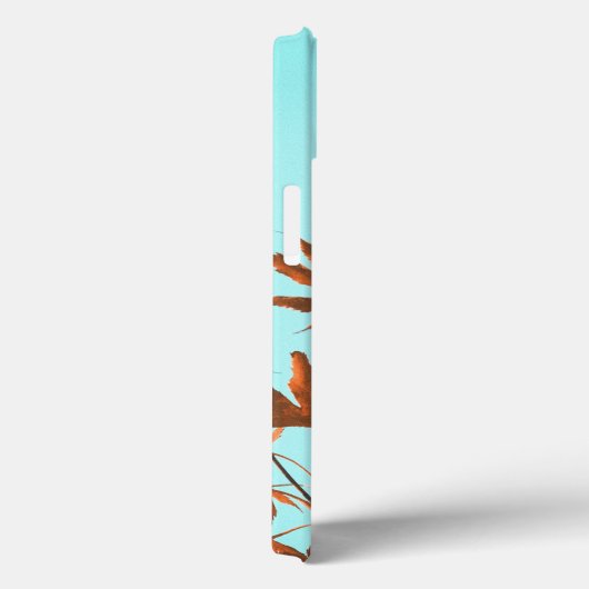 Herfstbladeren Blauwgroen en Sinaasappel Case-Mate iPhone Case (Achterkant / Rechts)