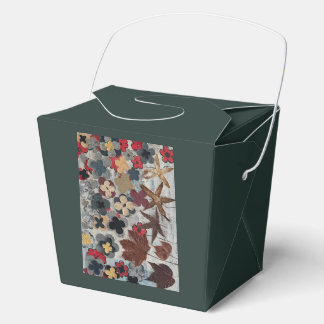 Herfstbladeren Bloemmotief Favor Doos Bedankdoosjes