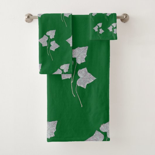 Herfstbladeren Bos Groen Bad Handdoek (Insitu)