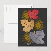 Herfstbladeren Briefkaart (Voorkant / Achterkant)