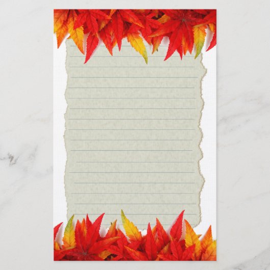 Herfstbladeren Briefpapier (Voorkant)