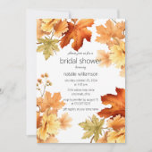 Herfstbladeren Bruidsborrel  Kaart (Voorkant)