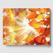 Herfstbladeren Bruiloft Gastenboek (Achterkant)