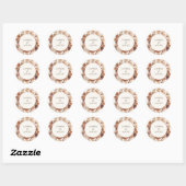 Herfstbladeren Bruiloft Ronde Sticker (Vel)