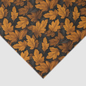 Herfstbladeren bruin en oranje blad tissuepapier (Detail)