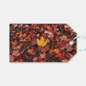 Herfstbladeren cadeaulabel (Voorkant (Horizontaal))
