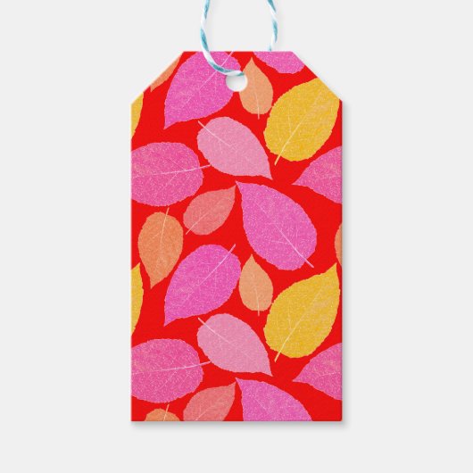 Herfstbladeren. Cadeaulabel (Voorkant)