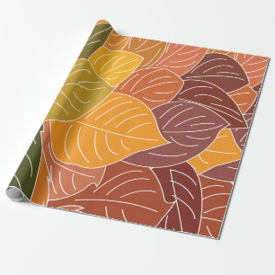 Herfstbladeren Cadeaupapier