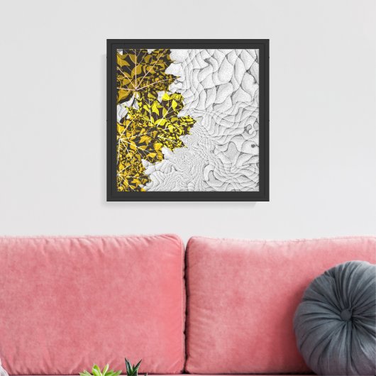 Herfstbladeren Canvas Afdruk (Insitu (Woonkamer))