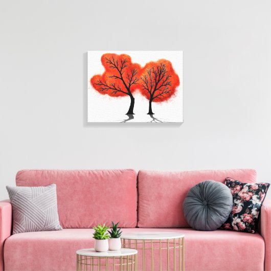 Herfstbladeren - Canvas Print (Insitu (Woonkamer))