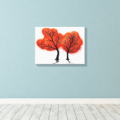 Herfstbladeren - Canvas Print (Insitu (Houten vloer))