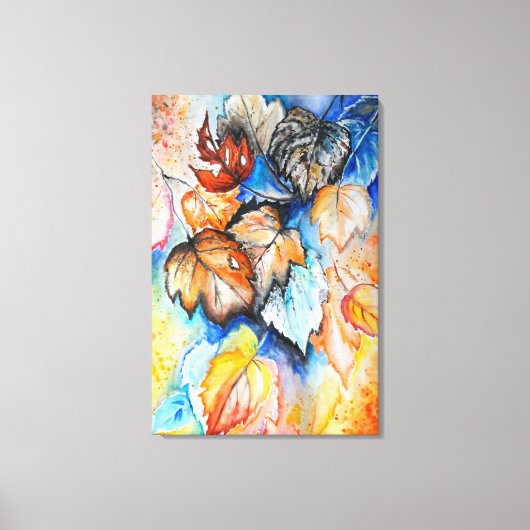 Herfstbladeren Canvas Print - Schilderij (Voorkant)