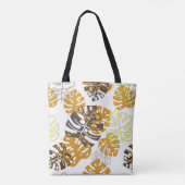herfstbladeren canvas tas (Achterkant)