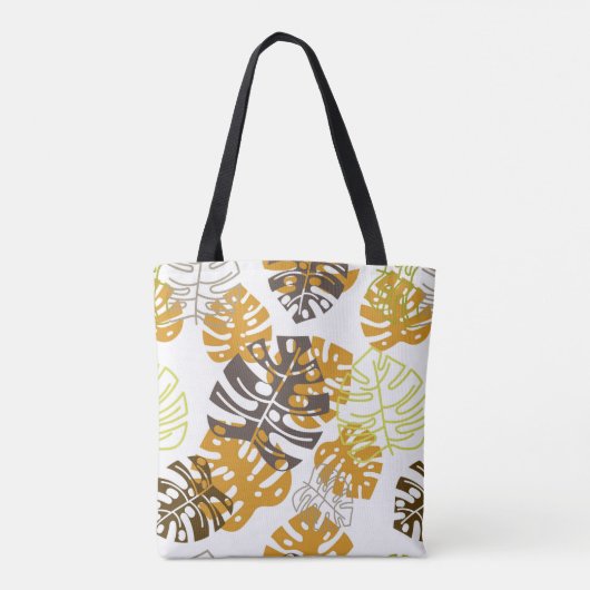 herfstbladeren canvas tas (Achterkant)