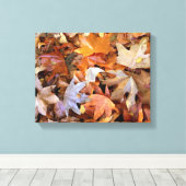 Herfstbladeren Canvas Wandkunst Afdruk (Insitu (Houten vloer))