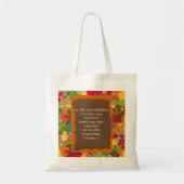 Herfstbladeren - Christelijke Bijbelvers Canvas ta Tote Bag (Voorkant)