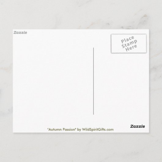 HERFSTBLADEREN COLLECTIE BRIEFKAART (Achterkant)