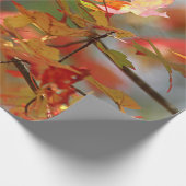 Herfstbladeren dansen cadeaupapier (Hoek)
