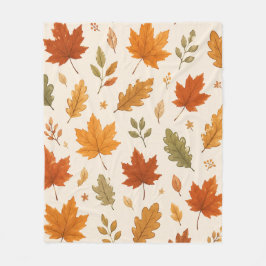Herfstbladeren Dekbed Fleece Deken