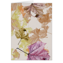 "herfstbladeren die"… voor u vallen WENSKAART