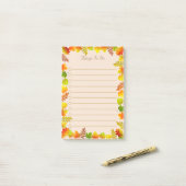 Herfstbladeren Dingen om te doen Gelinieerde Post- Post-it® Notes (Op bureau)