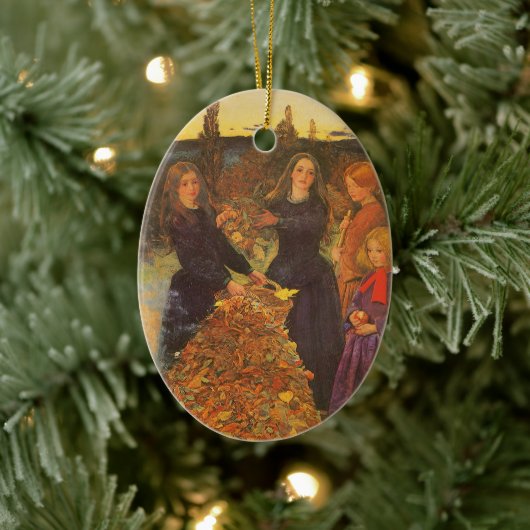 Herfstbladeren door Sir John Everett Millais Keramisch Ornament (Boom)