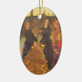 Herfstbladeren door Sir John Everett Millais Keramisch Ornament (Links)