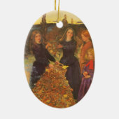 Herfstbladeren door Sir John Everett Millais Keramisch Ornament (Achterkant)