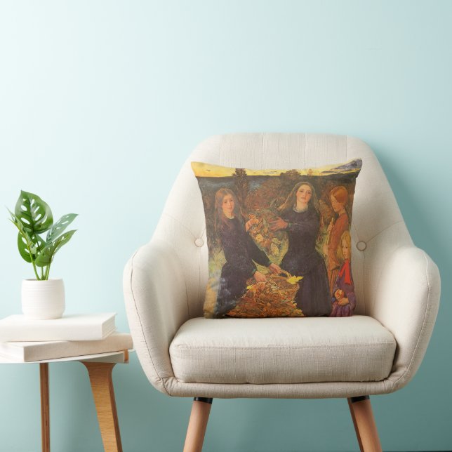 Herfstbladeren door Sir John Everett Millais Kussen (Stoel)