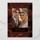 Herfstbladeren Editable Sjabloon Crimson Folie Val (Achterkant)