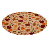 Herfstbladeren, eenvoudig kinderachtig naadloos pa snijplank (Hoek)