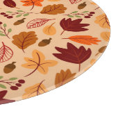 Herfstbladeren, eenvoudig kinderachtig naadloos pa snijplank (Hoek)