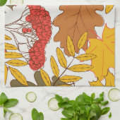 Herfstbladeren, eenvoudig naadloos patroon theedoek (Gevouwen)