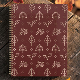 Herfstbladeren Eenvoudige Grafische Print in Burgu Planner