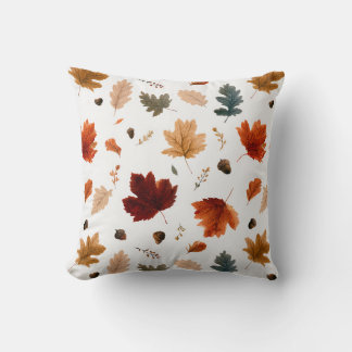Herfstbladeren & Eikels Botanisch Kussen
