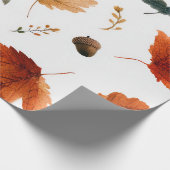 Herfstbladeren & Eikels Inpakpapier (Hoek)