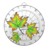 Herfstbladeren elegante herfst botanisch dartbord (Voorkant)