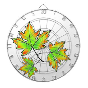 Herfstbladeren elegante herfst botanisch dartbord