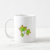 Herfstbladeren elegante herfst botanisch koffiemok (Links)